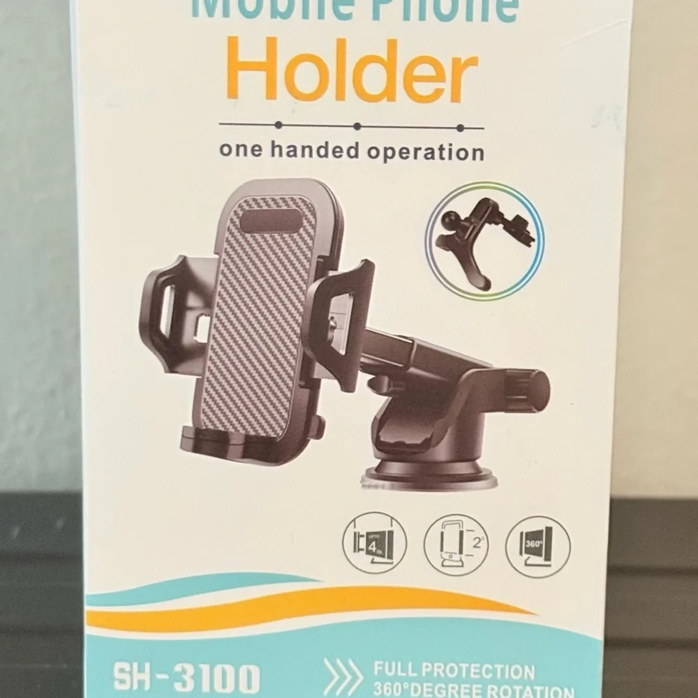 Universal Car Phone Mount Holder SH-3100 - 360° Rotation Windshield & Air Vent